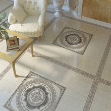 Golden Tile Вулкано 40x40 см, для гостиной, стиль: современный, цвет: черно-белая, Украина, под камень  - фото интерьера 1 - фото 2