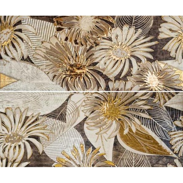 Gracia Ceramica Foresta Foresta Brown Panno 01 Панно 50x60 см, Россия, под обои  - фото 1