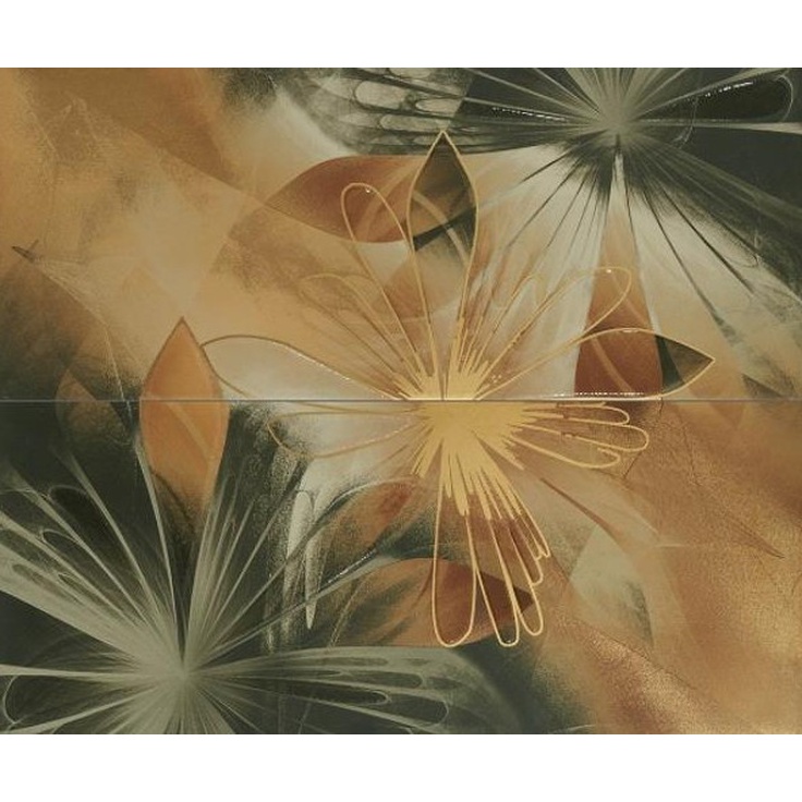 Gracia Ceramica Glory Glory Beige Panno 02 Панно 50x60 см, Россия, под обои  - фото 1