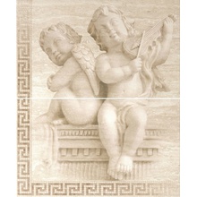 Gracia Ceramica Itaka Beige 01 (из 2-х плиток) Панно 50x60 см, для ванной, стиль: античность , цвет: бежевый, Россия, под обои - фото 1 - фото 1
