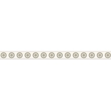 Grupa Paradyz Piumetta Piume Bianco Murano  Бордюр 2,3x29,5 см, Польша, под обои  - фото 1 - фото 1