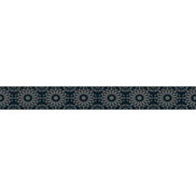 Grupa Paradyz Piumetta Piume Nero A  Бордюр 7x59,5 см, Польша, под обои  - фото 1 - фото 1