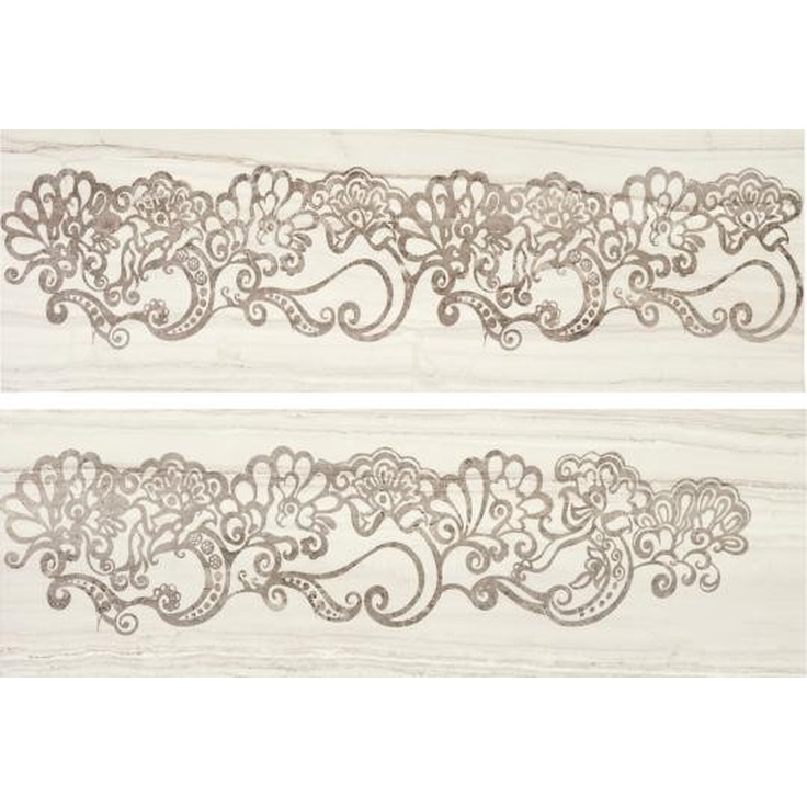 Impronta italgraniti Marmi imperiali wall MM01DB1 King Composizione Декор 30x180 см, Италия, под камень  - фото 1