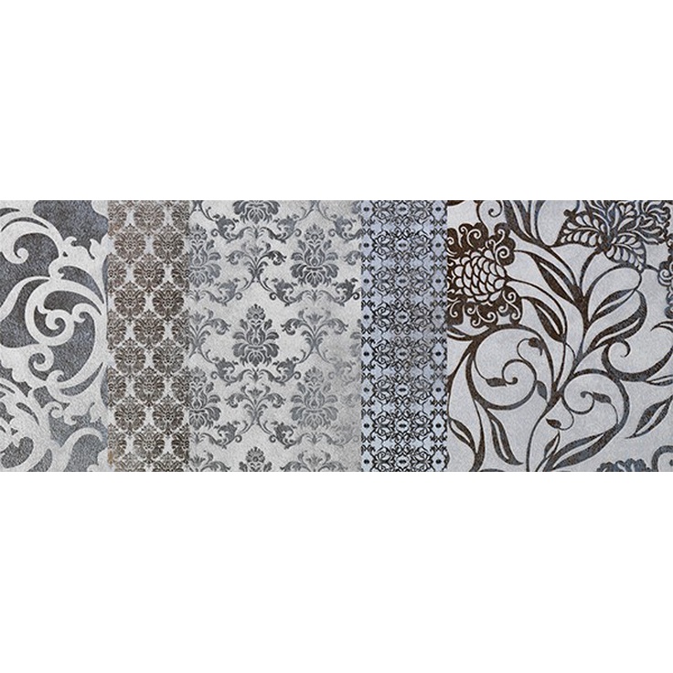 Impronta italgraniti Shine SH529BA Turchese Batik A Декор 24x59 см, Италия, под обои  - фото 1