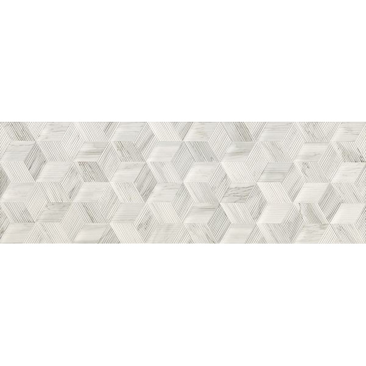 Impronta italgraniti White Experience Wall WE1196C Cubo Velluto Декор 32x96,5 см, Италия, под мозаику - фото 1