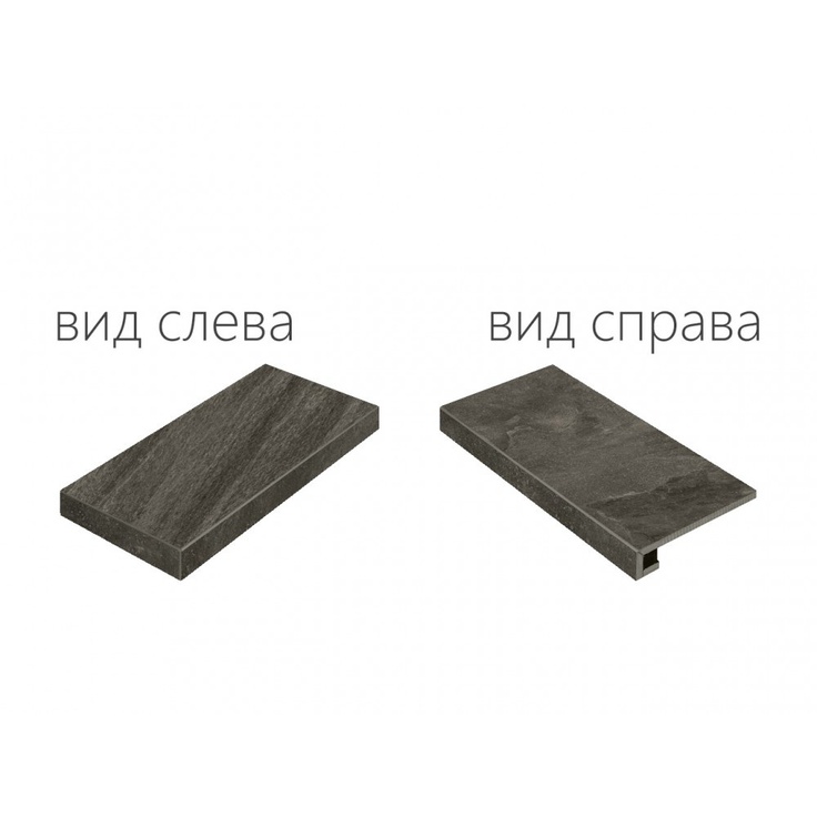 Italon Climb 620070000746 Графит левая Угловая ступень 33x60 см, Россия, под камень  - фото 1