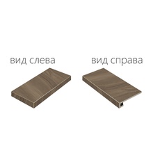 Italon Wonder 620070000622 Moka Scalino Angolare Левая Угловая ступень 33x60 см, Россия, под дерево - фото 1 - фото 1