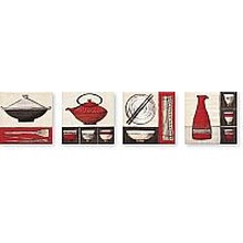 Jasba Amar Single Décor Asia Bamboo-Beige Декор 10x10 см, Германия - фото 1 - фото 1