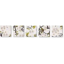 Jasba Senja Single Décor Cherry Flower Natural White Декор 10x10 см, Германия - фото 1 - фото 1