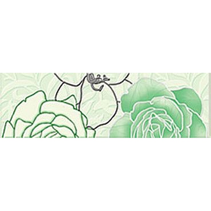 Керабуд Оливия Цветы 4 Бордюр 6,2x20 см, Россия, под обои  - фото 1