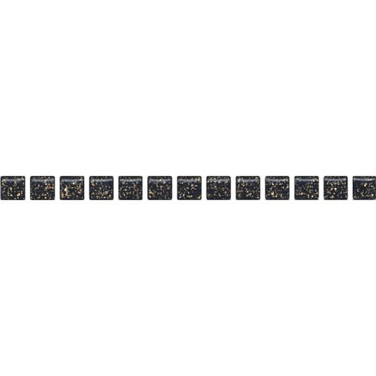 Kerama Marazzi Бордюры "Карандаш" POF004 Бисер черный золото Карандаш 1,4x20 см, Россия - фото 1