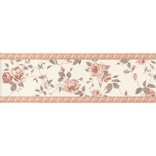 Kerama Marazzi Дейра 12068\9 Цветы Бордюр 8x25 см, Россия, под обои  - фото 1 - фото 1