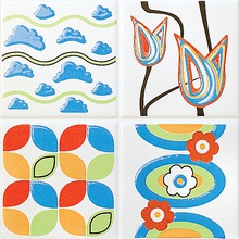 Kerama Marazzi Фестиваль AC70\5116 Декор 20x20 см, Россия, под обои  - фото 1 - фото 1