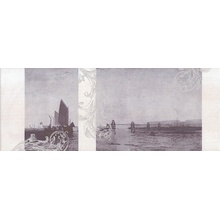 Kerama Marazzi Ньюпорт STG\C208\15010 Корабли фиолетовый Декор 15x40 см, Россия, под обои  - фото 1 - фото 1