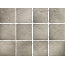 Kerama Marazzi Юката 1143   Серый, Полотно 30х40 из 12 частей 9,9х9,9 Матовая Настенная плитка 9,9x9,9 см, Россия - фото 1 - фото 1