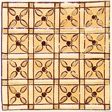 Kerama Marazzi Юката A957\1146 Декор 9,9x9,9 см, Россия, под обои  - фото 1 - фото 1