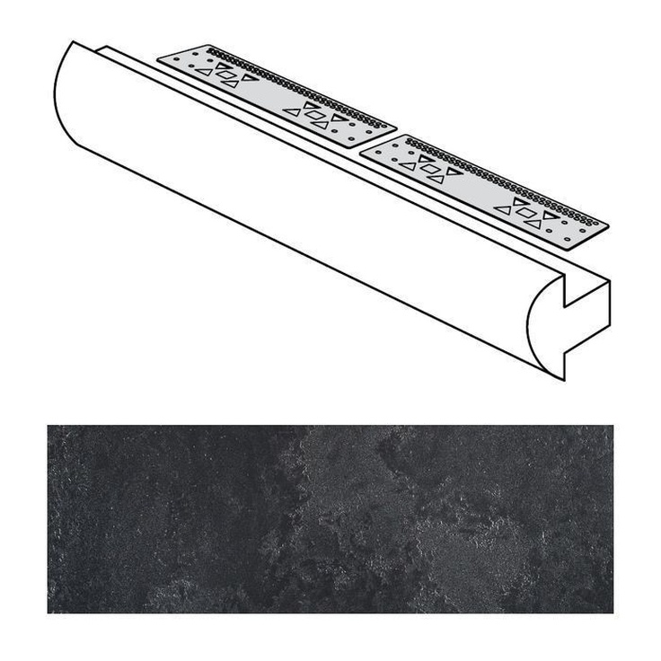 La Fabbrica Ceramiche Pietra lavica Torello Per Gradino Gryphea Спец. Элемент 4x60 см, Италия - фото 1 La Fabbrica Ceramiche Pietra lavica Torello Per Gradino Gryphea Спец. Элемент 4x60 см, Италия - фото 1