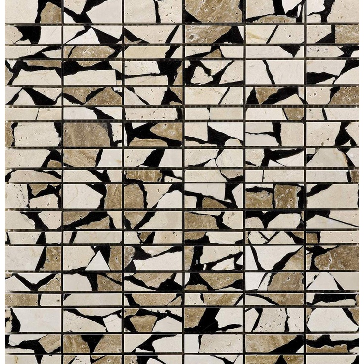 L`antic colonial (Porcelanosa Grupo) Mosaics Collection L241709141 Lines Safari Cream Мозаика 29,8x30,4 см, Испания, под мозаику - фото 1