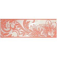 Lasselsberger (LB-Ceramics) Азур Крем алый  1501-0052 Бордюр 8,5x25 см, Россия, под обои  - фото 1 - фото 1