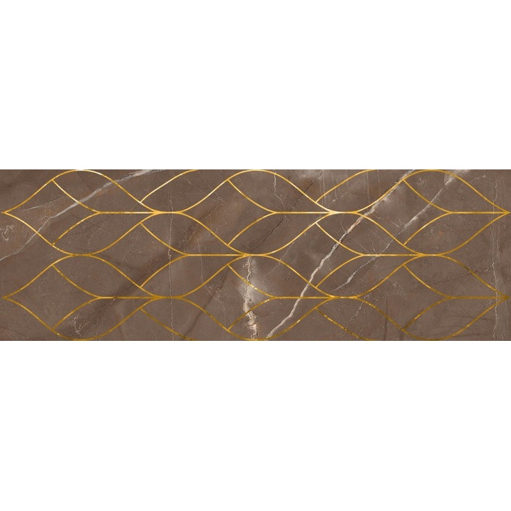 Lasselsberger (LB-Ceramics) Миланезе Дизайн 1664-0158 Тресс Марроне Декор 20x60 см, Россия - фото 1