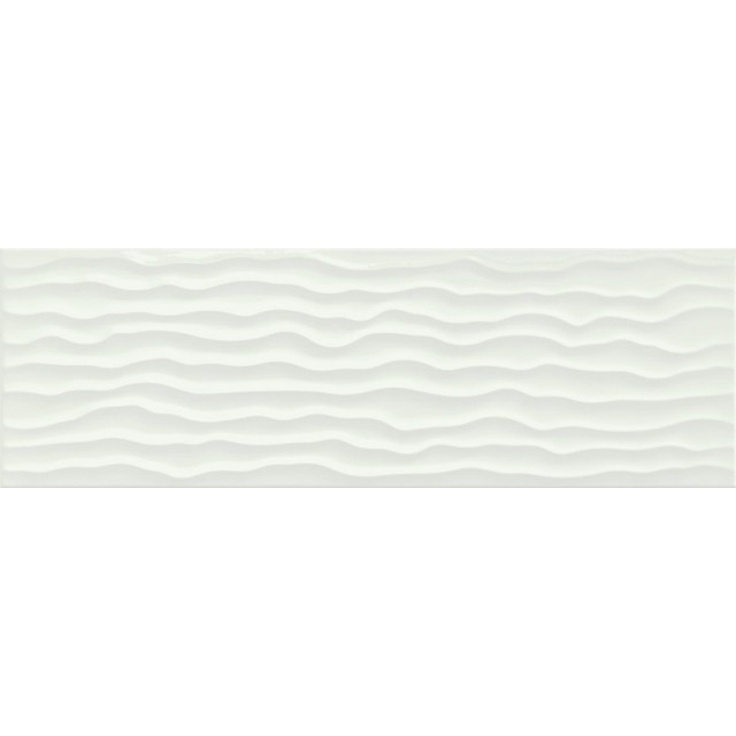 Marazzi Ragno Frame Aqua R4YH Struttura 3D Milk Настенная плитка 25x76 см, Италия, под обои  - фото 1