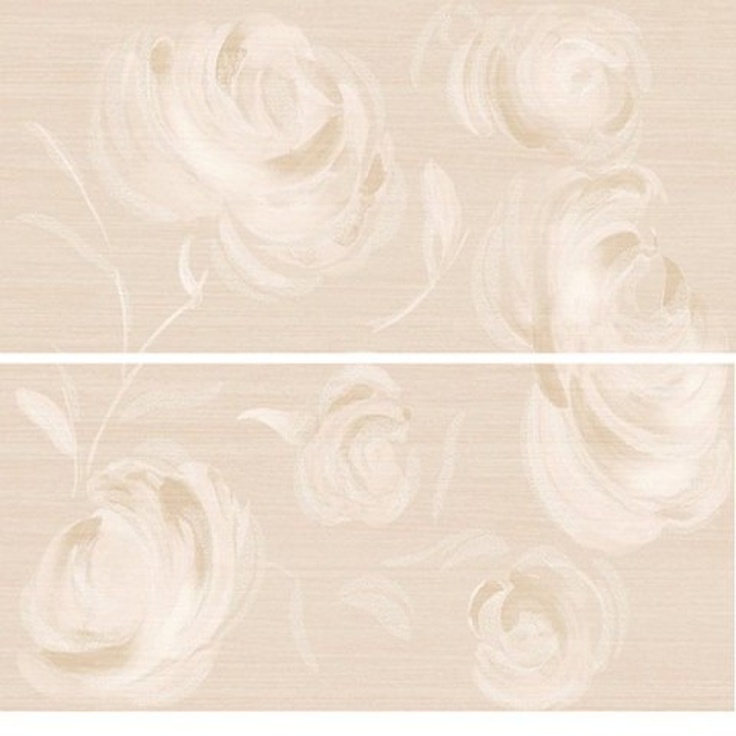 Marca Corona Bon chic Avorio Rose (комп/2шт) Декор 20x50 см, Италия, под обои  - фото 1
