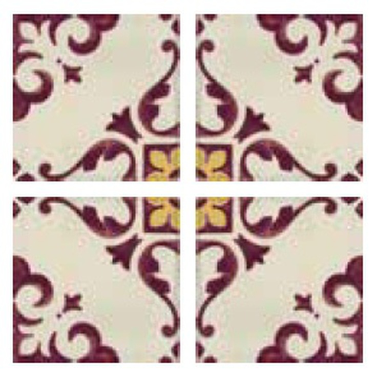 Marca Corona Jolie 8333 Ivoire Purple Trama (Комп/4шт) Декор 10x10 см, Италия, под обои - фото 1 Marca Corona Jolie 8333 Ivoire Purple Trama (Комп/4шт) Декор 10x10 см, Италия, под обои - фото 1