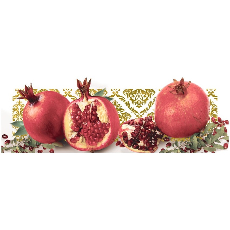 Monopole Ceramica Tutti Frutti Melagrana Декор 10x30 см, Испания, под кирпич - фото 1 Monopole Ceramica Tutti Frutti Melagrana Декор 10x30 см, Испания, под кирпич - фото 1