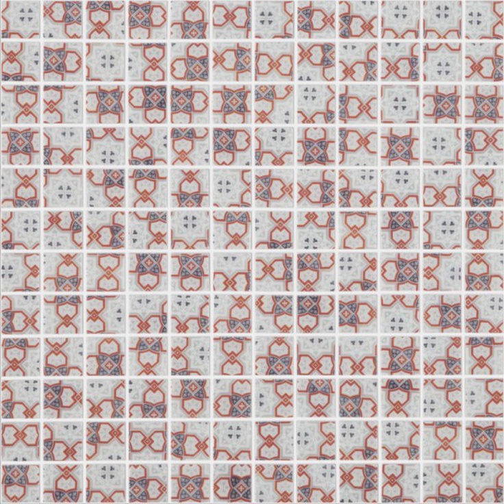 Vidrepur Ornament № 4503 (на сетке) Мозаика 31,7x31,7 см, Испания - фото 1