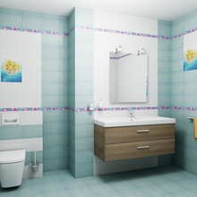 Муза-Керамика Ocean flowers 20x30 см - фото интерьера 1 - фото 2