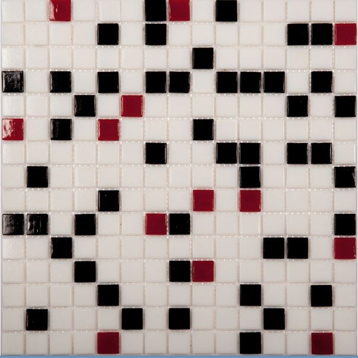 NSmosaic Econom MIX9 Красно-черный (бумага) Мозаика 32,7x32,7 см, Китай, под мозаику - фото 1