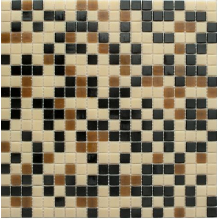 NSmosaic Econom MIX15 Черно-Коричневый (сетка) Мозаика 32,7x32,7 см, Китай, под мозаику - фото 1