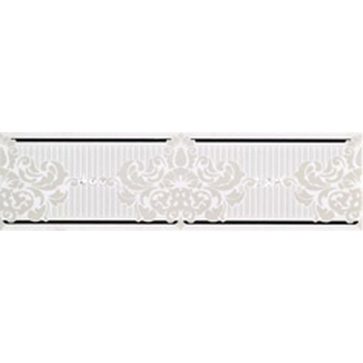 Piemme Valentino Elite MRV182 Frise Bianco 23750 Бордюр 8x30 см, Италия, под обои  - фото 1