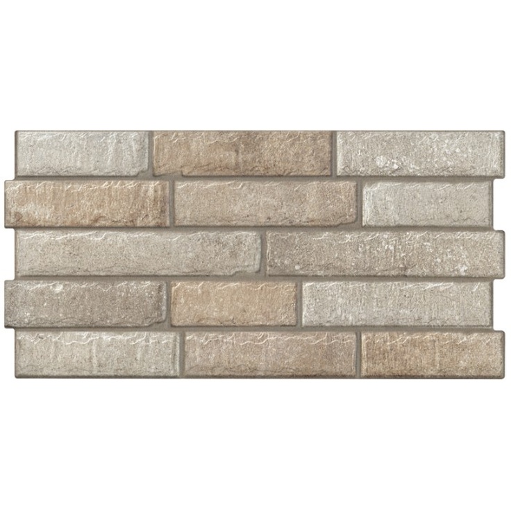 Porcelanicos hdc Brick Natural Настенная плитка 30,5x60 см, Испания, под мозаику - фото 1