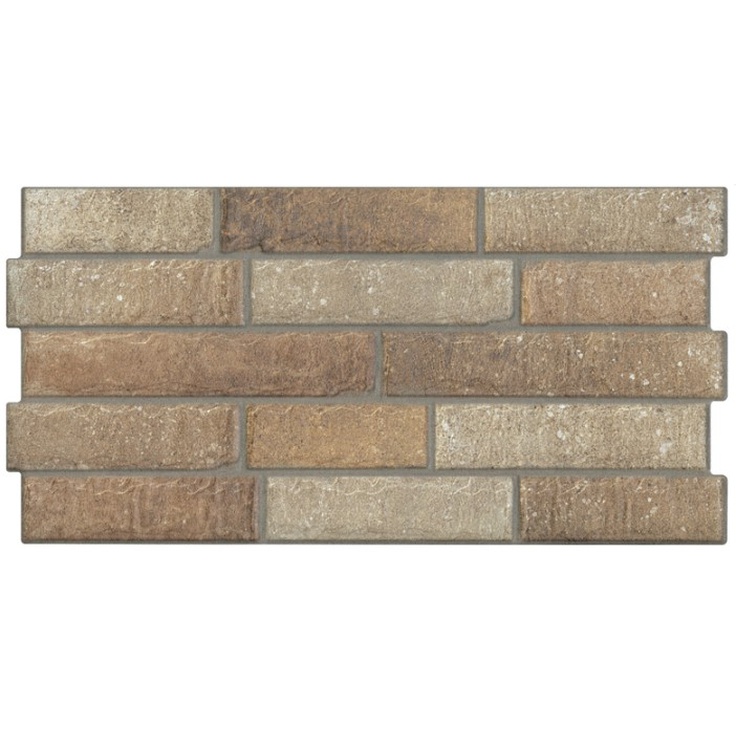 Porcelanicos hdc Brick Beige Настенная плитка 30,5x60 см, Испания, под мозаику - фото 1