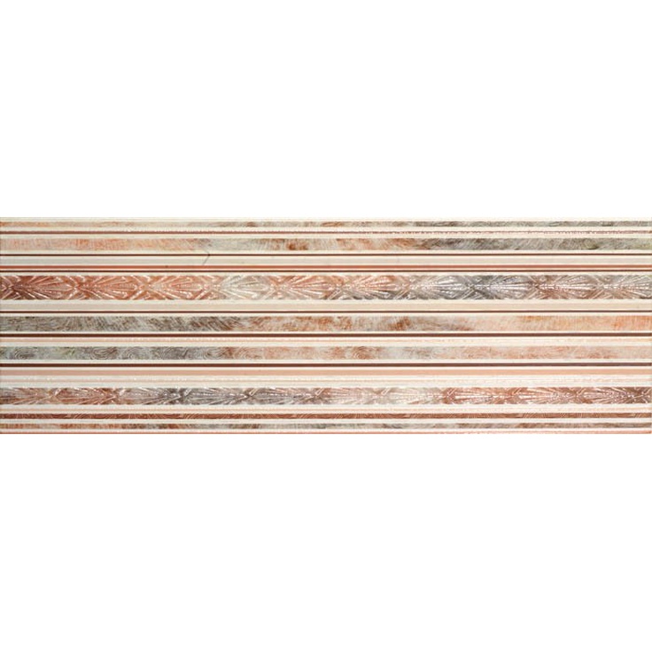 Porcelanite Dos 2212 Decor Beige Lineal  Agata Декор 22,5x67,5 см, Испания, под обои  - фото 1