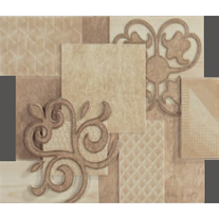 Porcelanite Dos 9516 Comp.Crema-Beige Sin Fin II Декор 19,9x23,2 см, Испания, под камень  - фото 1