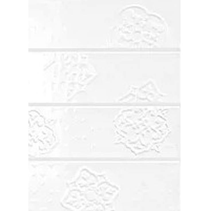 Marazzi Ragno Brick Glossy Dec Mix 4 White Настенная плитка 10x30 см, Италия, под обои  - фото 1