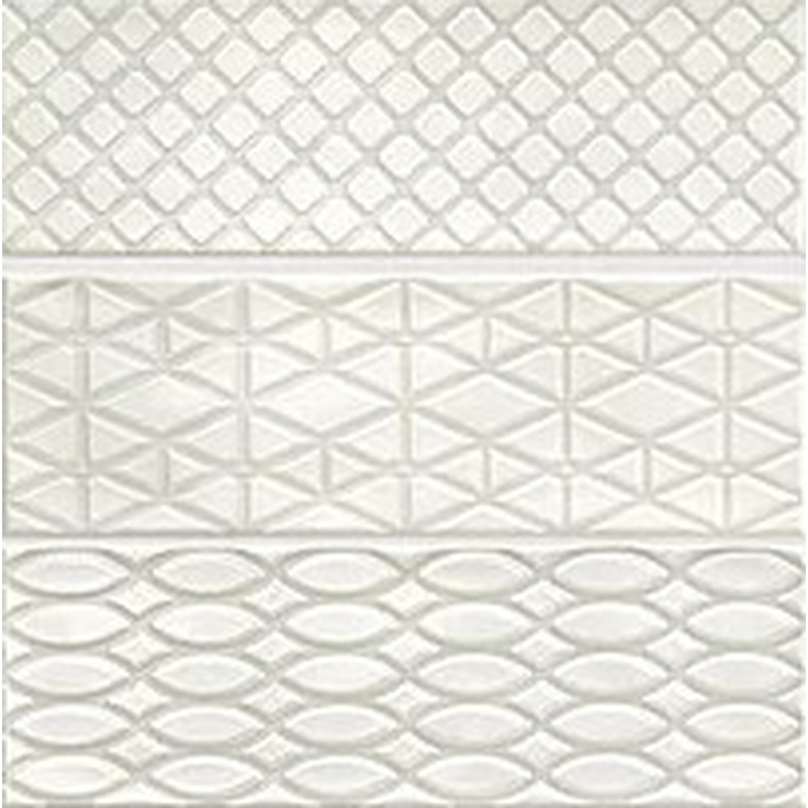 Marazzi Ragno Brick Glossy Dec Mix 3 Beige Настенная плитка 10x30 см, Италия, под обои  - фото 1