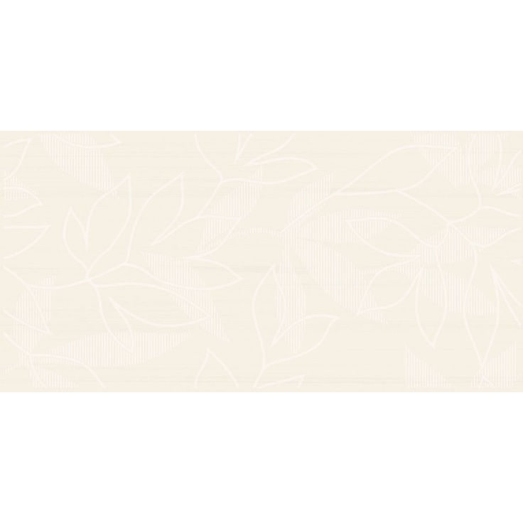 Rako Easy WITMB062 Бежевые цветы Декор 20x40 см, Чехия, под обои  - фото 1