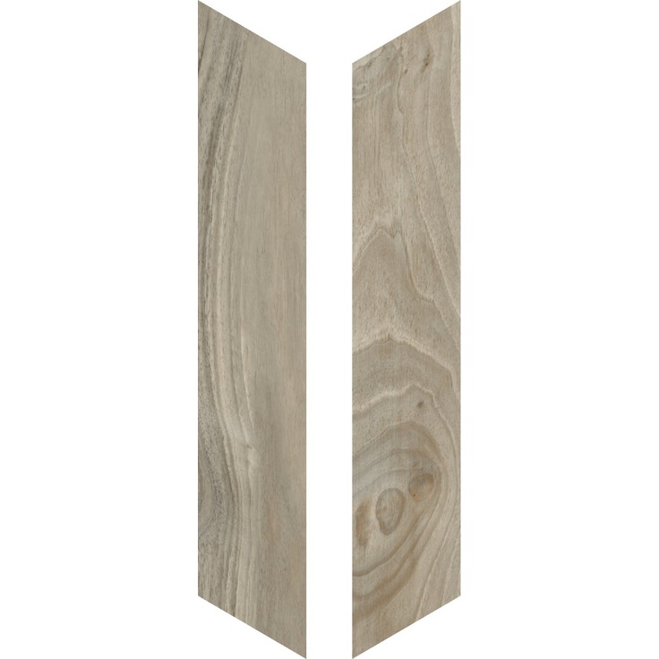 Ceramiche RHS (Rondine) Woodie J86593 Green Chevron Керамогранит 7,5x40,7 см, Италия, под дерево - фото 1