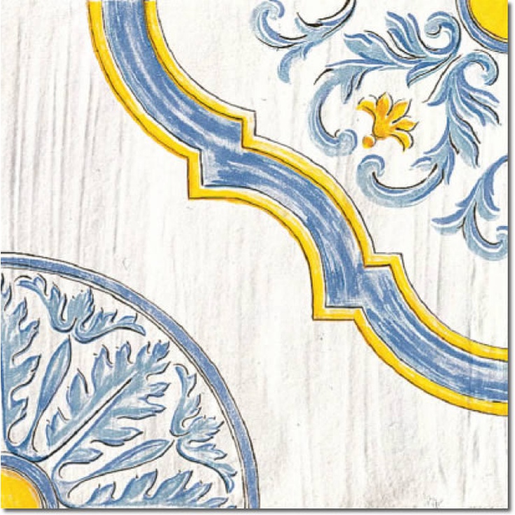 Savoia Cotto-Meditteraneo Procida Blu Керамогранит 33,3x33,3 см, Италия, под обои  - фото 1