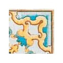 Savoia Cotto-Meditteraneo Caltagirone Ocra Ang Вставка 16,5x16,5 см, Италия, под обои  - фото 1 - фото 1