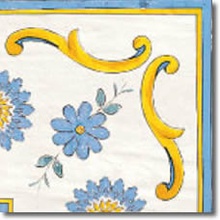 Savoia Cotto-Meditteraneo Nerano Ang Fas Вставка 16,5x16,5 см, Италия, под обои  - фото 1 - фото 1