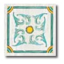 Savoia Cotto-Meditteraneo Procida Verde Ang Fas Вставка 16,5x16,5 см, Италия, под обои  - фото 1 - фото 1