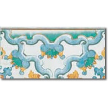 Savoia Cotto-Meditteraneo C.Med. Fascia Deco Blu Бордюр 16,5x33,3 см, Италия, под обои  - фото 1 - фото 1
