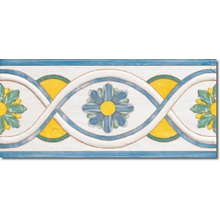 Savoia Cotto-Meditteraneo Fascia Petali Бордюр 16,5x33,3 см, Италия - фото 1 - фото 1