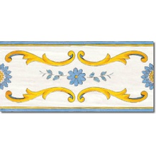 Savoia Cotto-Meditteraneo Fascia Nerano Бордюр 16,5x33,3 см, Италия, под обои  - фото 1 - фото 1