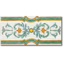 Savoia Cotto-Meditteraneo Fascia Procida Verde Бордюр 16,5x33,3 см, Италия - фото 1 - фото 1