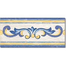 Savoia Cotto-Meditteraneo C.Med. Fascia Pompei Бордюр 16,5x33,3 см, Италия, под обои  - фото 1 - фото 1